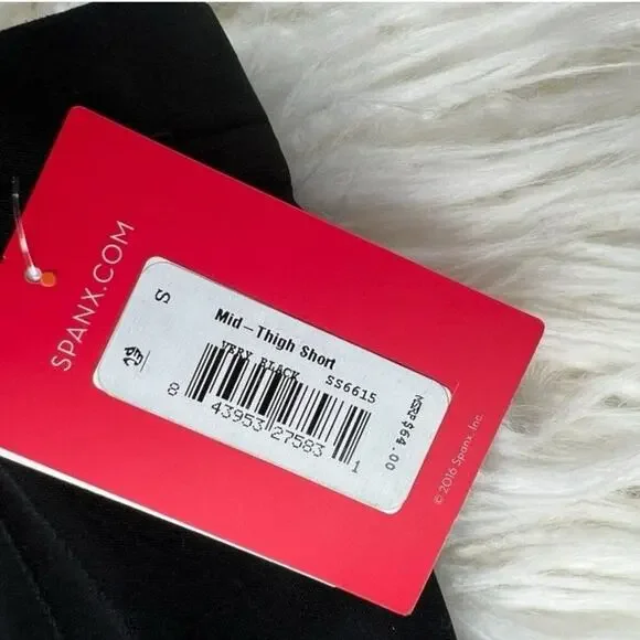Spanx | OnCore Sculpt Mid-Thigh Short | Very Black | Size Small - Picture 7 of 10
